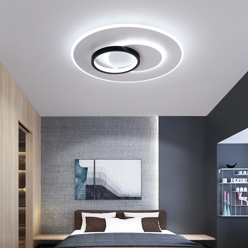 Luminaire de plafond encastré contemporain, plafonniers LED pour chambre à coucher