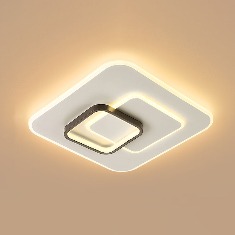 Luminaire de plafond encastré contemporain, plafonniers LED pour chambre à coucher