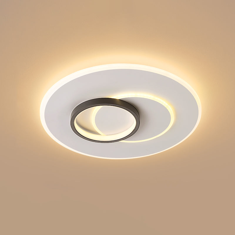 Luminaire de plafond encastré contemporain, plafonniers LED pour chambre à coucher