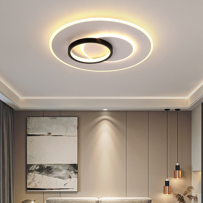 Luminaire de plafond encastré contemporain, plafonniers LED pour chambre à coucher