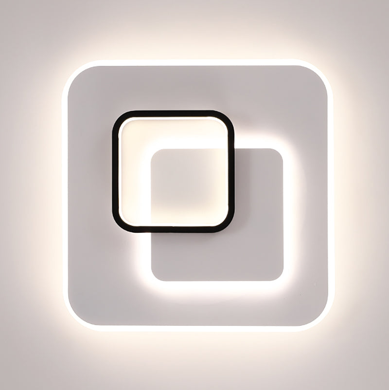 Luminaire de plafond encastré contemporain, plafonniers LED pour chambre à coucher