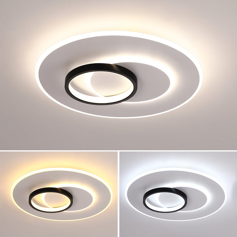 Luminaire de plafond encastré contemporain, plafonniers LED pour chambre à coucher