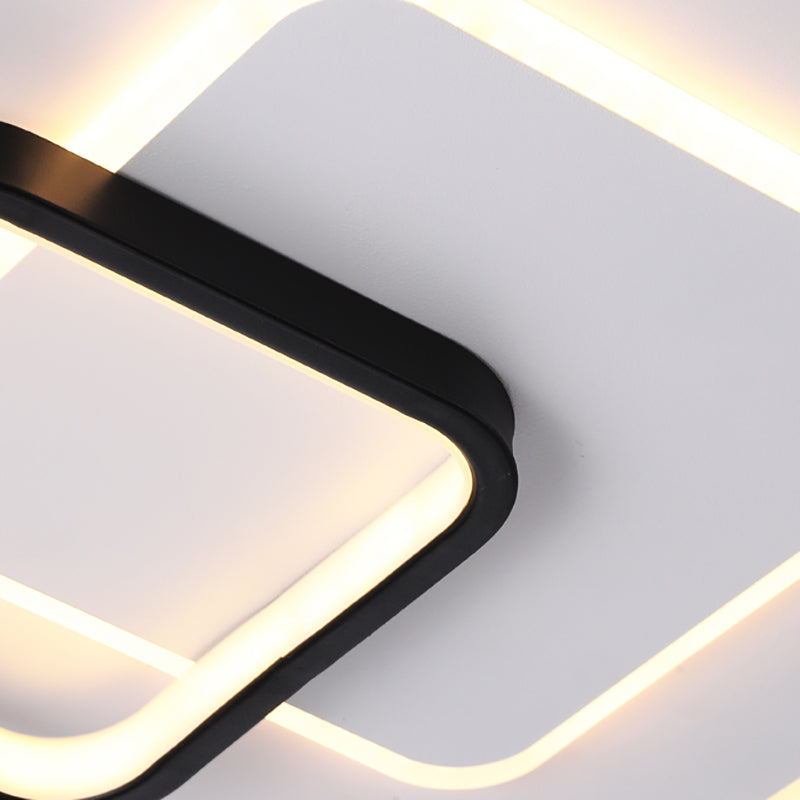 Luminaire de plafond encastré contemporain, plafonniers LED pour chambre à coucher