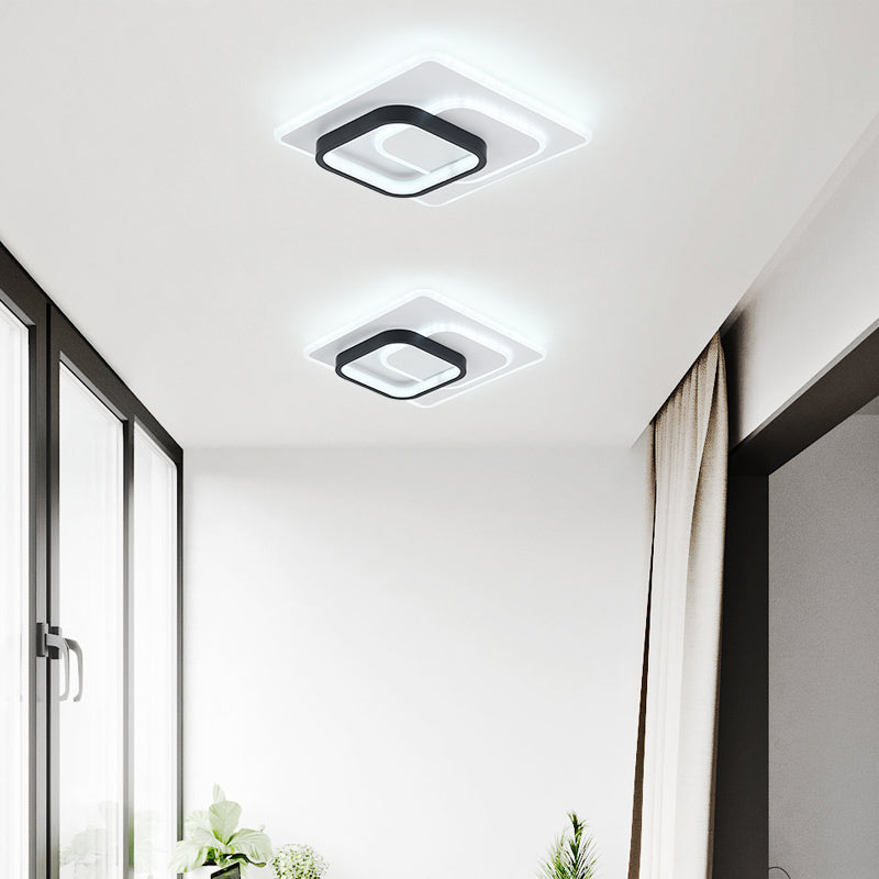 Luminaire de plafond encastré contemporain, plafonniers LED pour chambre à coucher