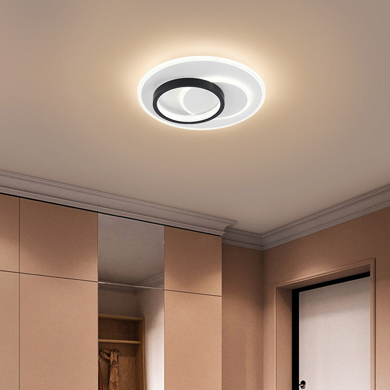 Luminaire de plafond encastré contemporain, plafonniers LED pour chambre à coucher