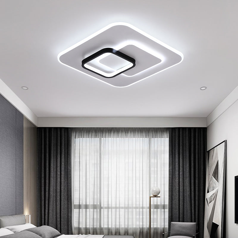 Luminaire de plafond encastré contemporain, plafonniers LED pour chambre à coucher