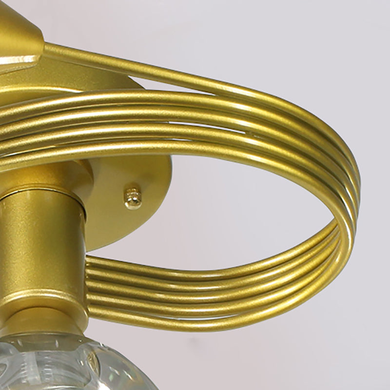 Luminaire semi-encastré en forme de verre, luminaire de plafond de style moderne
