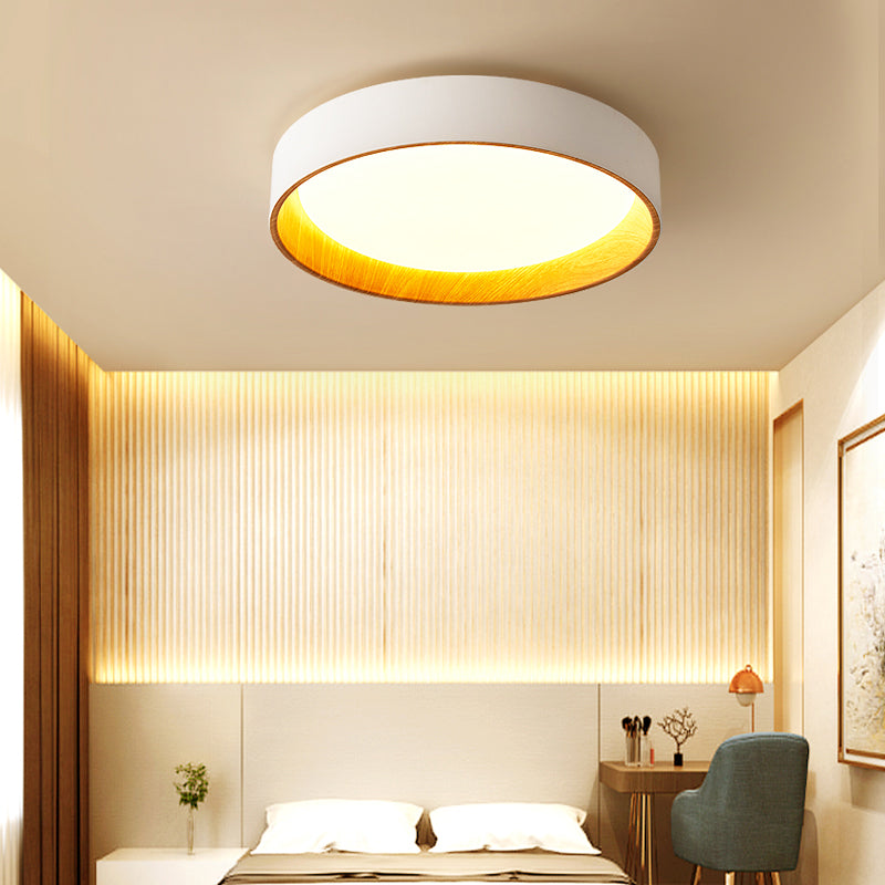 Modern Flush Mounted Ceiling Lights Simple Wooden LED Flush Mount Lighting