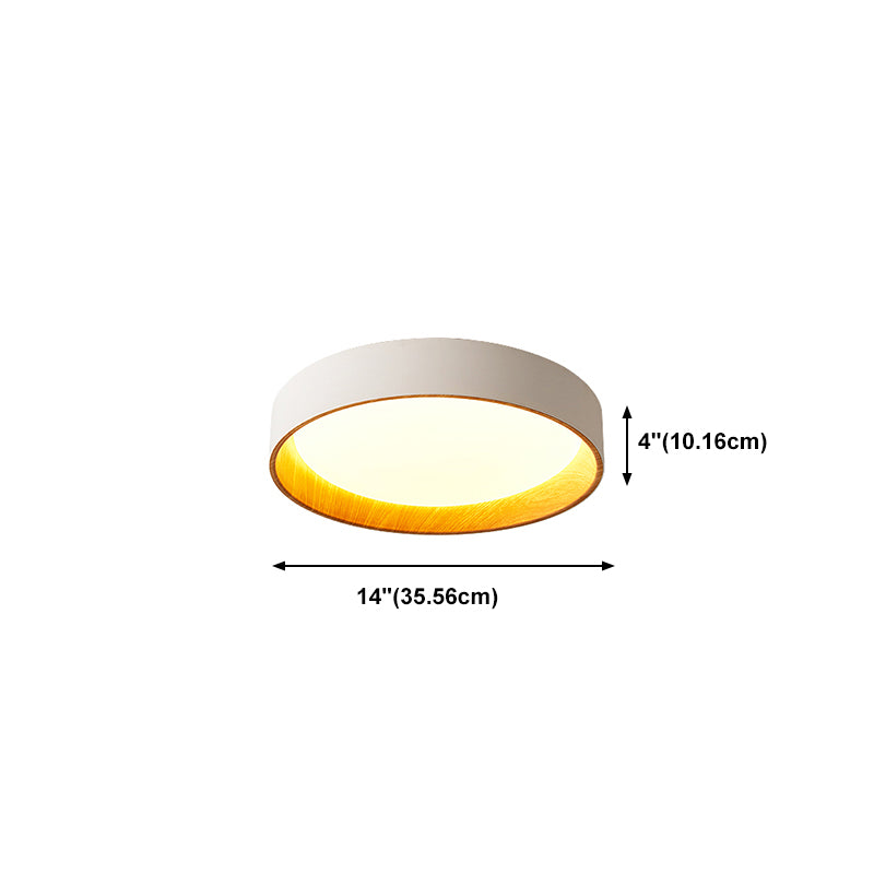 Modern Flush Mounted Ceiling Lights Simple Wooden LED Flush Mount Lighting