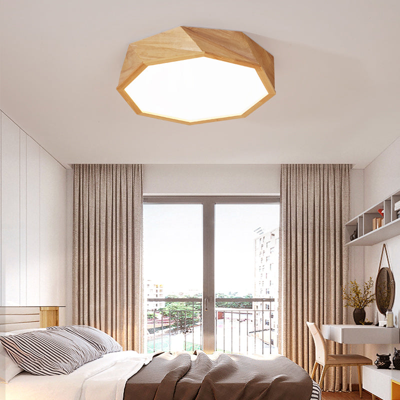 Houten inbouwplafondlampen LED-inbouwverlichting voor slaapkamer