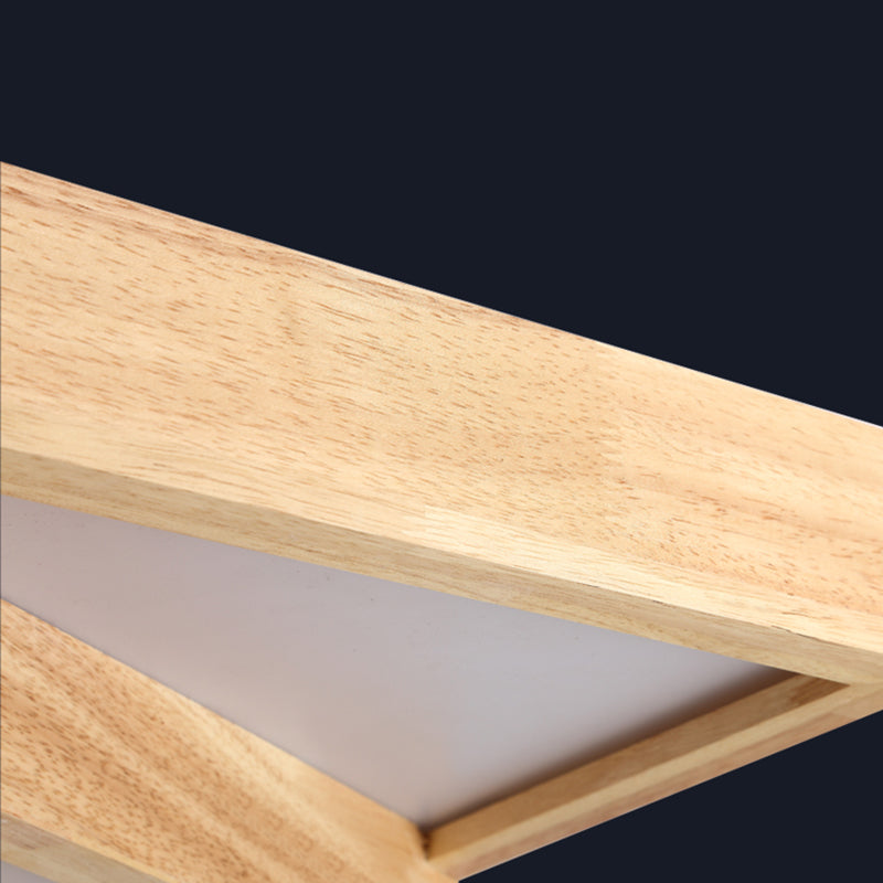 Modern Multi-head Ceiling Mount Light Fixtures Wooden Flush Mounted Ceiling Light