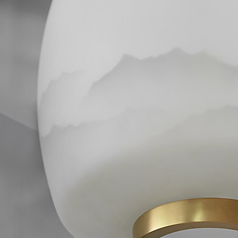 Assayeur d'éclairage pendentif en verre blanc léger en verre blanc clair pour salle à manger