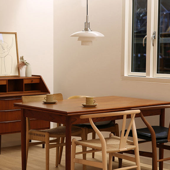 Assayeur d'éclairage pendentif en verre blanc léger en verre blanc clair