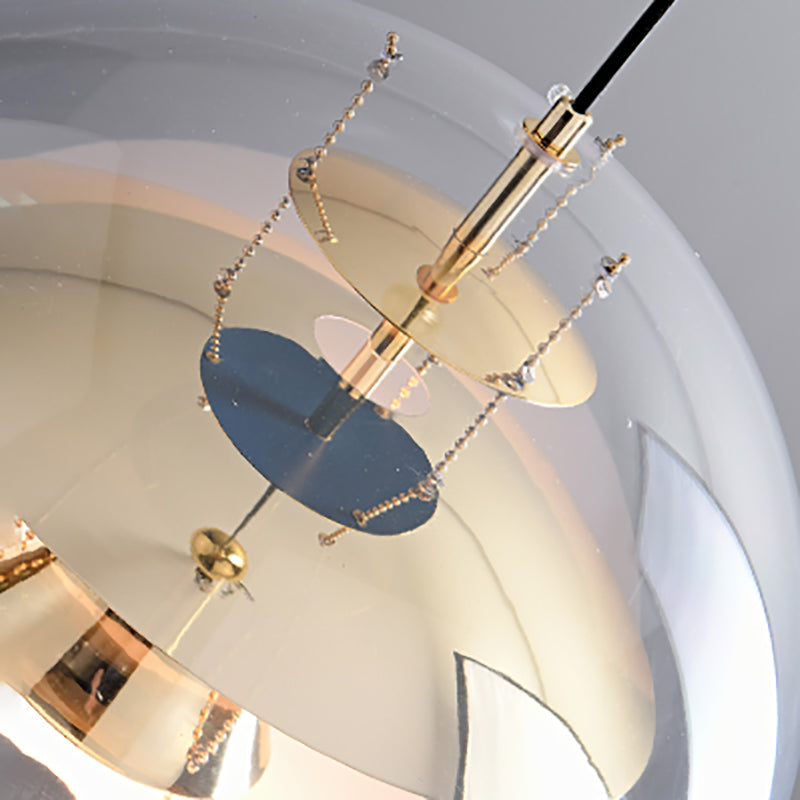 Lumière suspendue contemporaine Clear acrylique Shade Pending Lighting