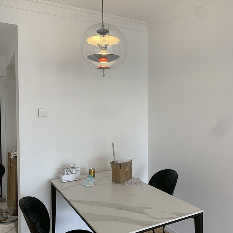 Lumière suspendue contemporaine Clear acrylique Shade Pending Lighting