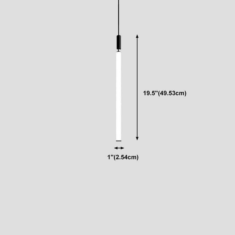 Lampe à pentence verticale en forme de bar