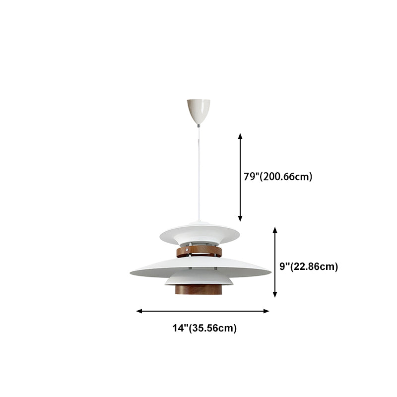 Pendre en métal contemporain Aménagement d'éclairage suspendu simple pour salle à manger