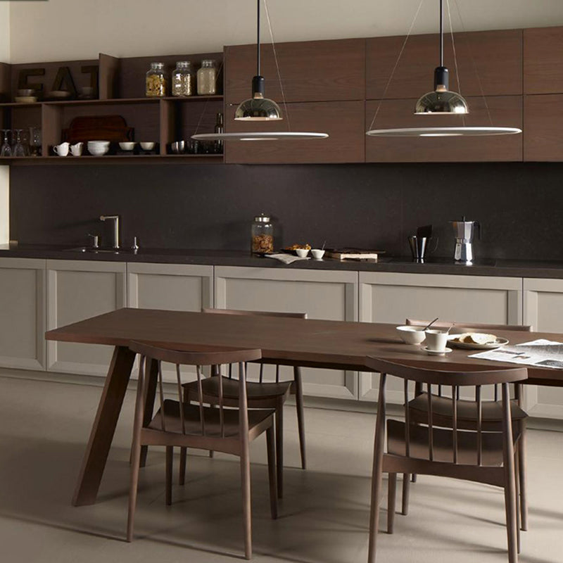 Round Hanging Light Post Modern Pendant Lighting Ayémorrat pour la salle à manger Coffee Shop