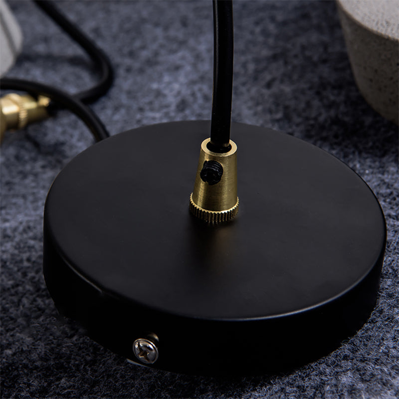 Lampe à suspension en forme de géométrique Nordique 1-Light Ciment Pendant Cternal Rotary Interrupteur