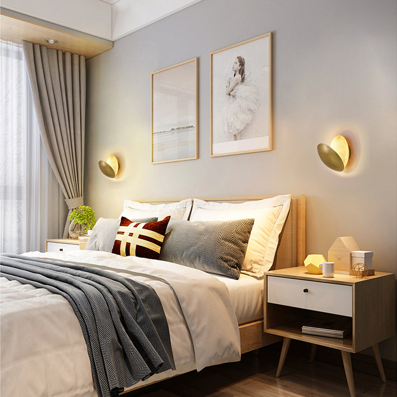 Nordische Metallwandleuchten leichte runde Formwandlicht für Wohnzimmer