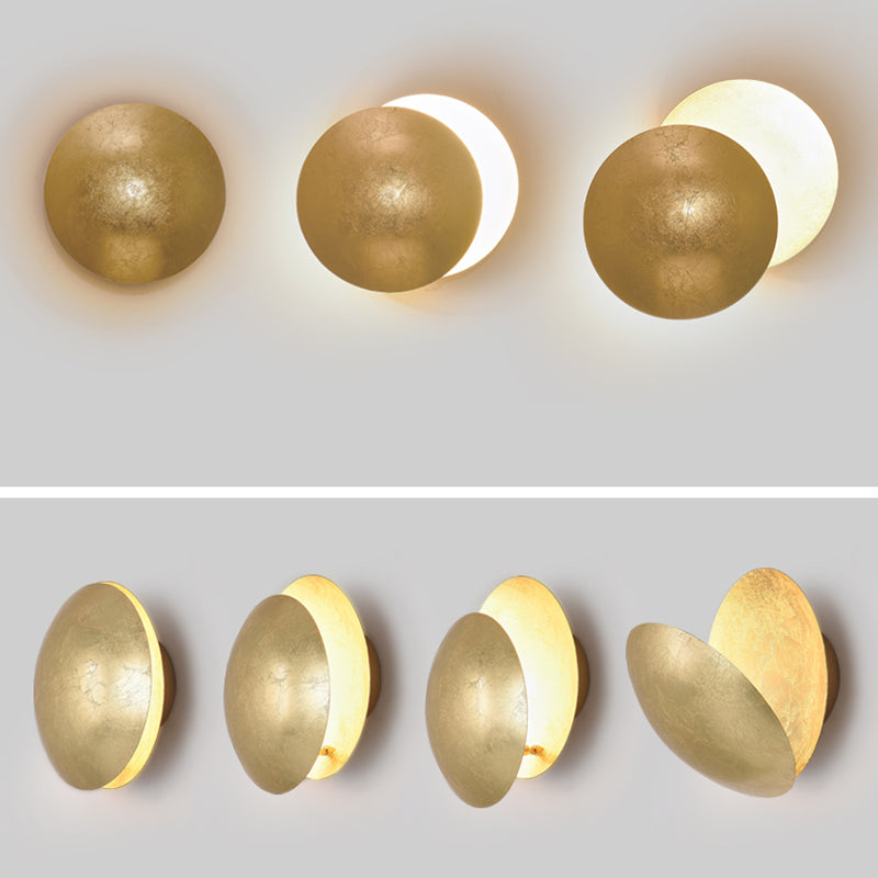 Nordische Metallwandleuchten leichte runde Formwandlicht für Wohnzimmer