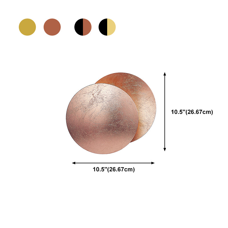 Nordische Metallwandleuchten leichte runde Formwandlicht für Wohnzimmer