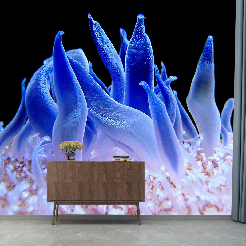 Environment Friendly Resistant Mural Wallpaper Marine Life Sleeping Room Wall Mural