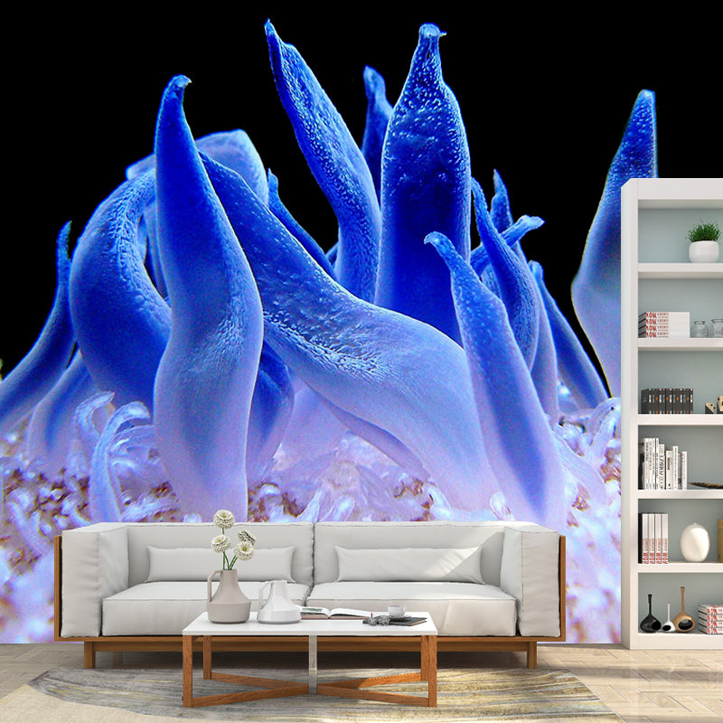 Environment Friendly Resistant Mural Wallpaper Marine Life Sleeping Room Wall Mural