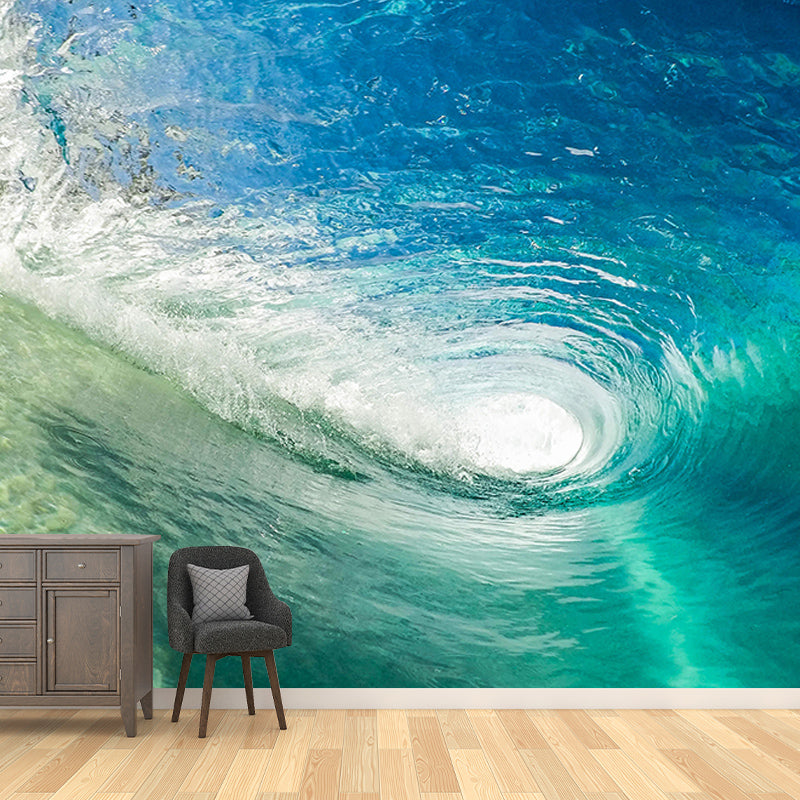Modern Style Mural Wallpaper Sea Wave Eco-friendly Indoor Wall Mural