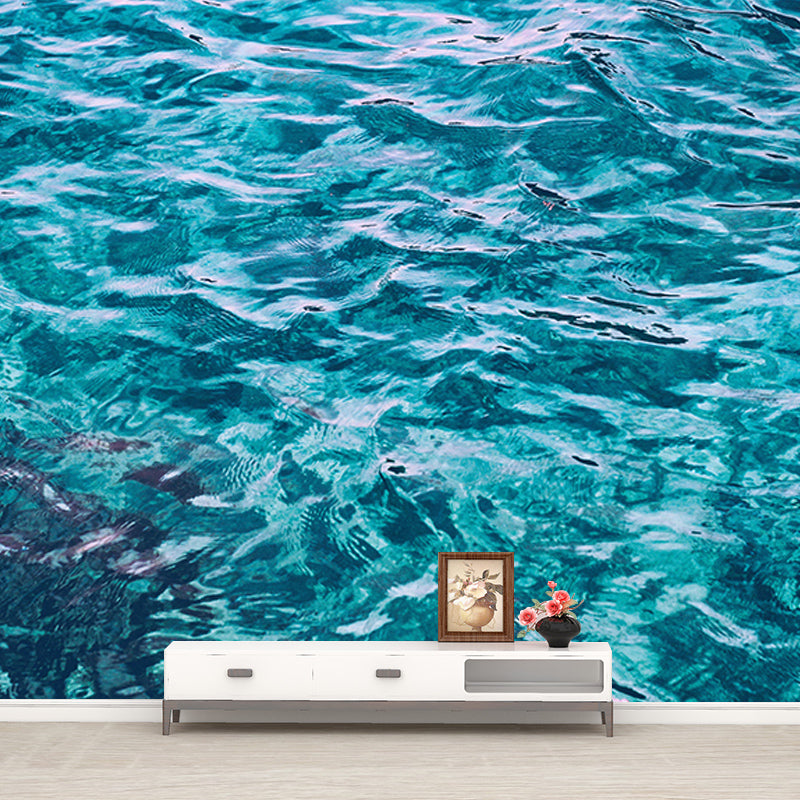 Modern Style Mural Wallpaper Sea Environment Friendly Bedroom Wall Mural