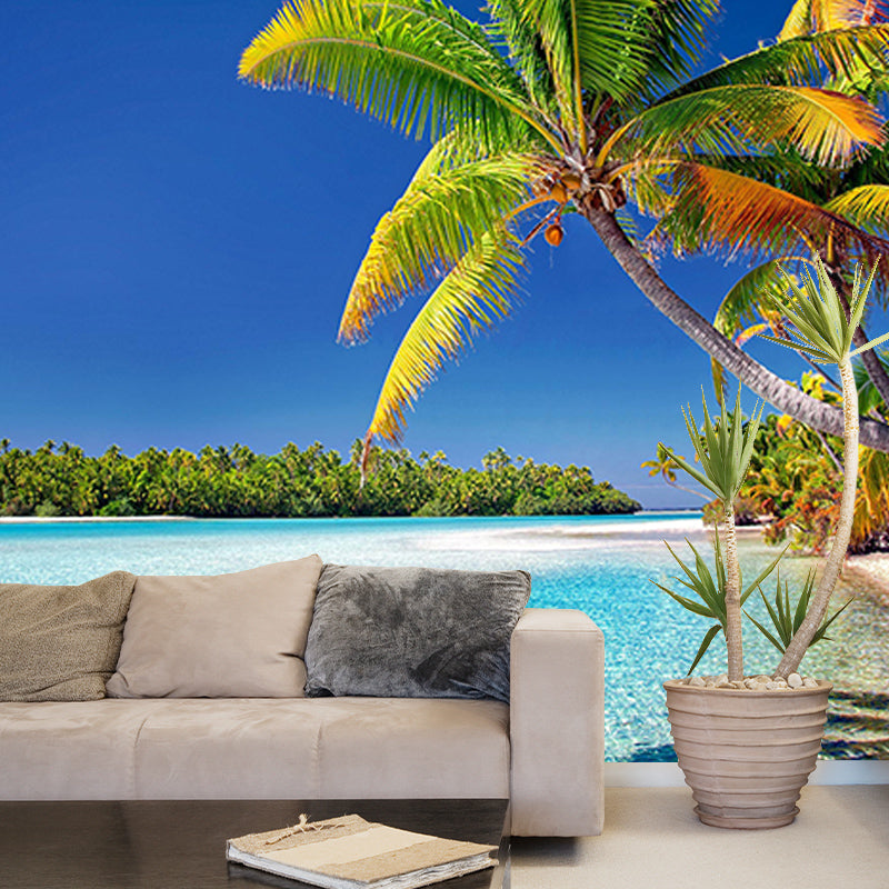 Environment Friendly Wall Mural Wallpaper Tropical Scenery Sitting Room Wall Mural