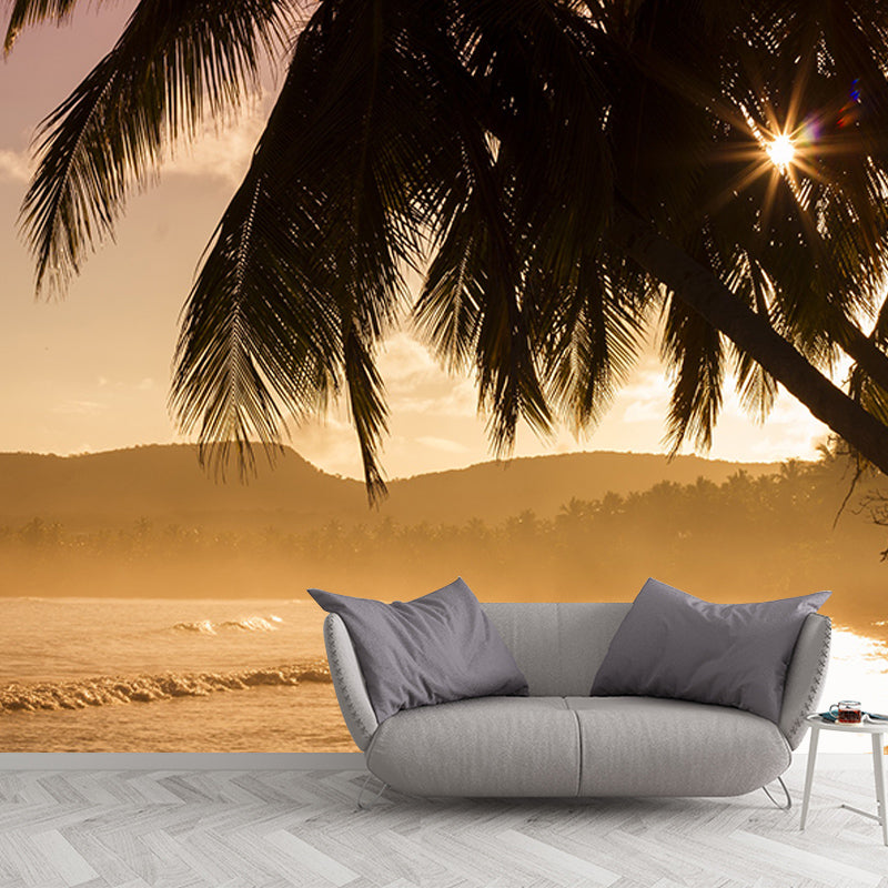 Decorative Wall Mural Wallpaper Tropical Scenery Sitting Room Wall Mural