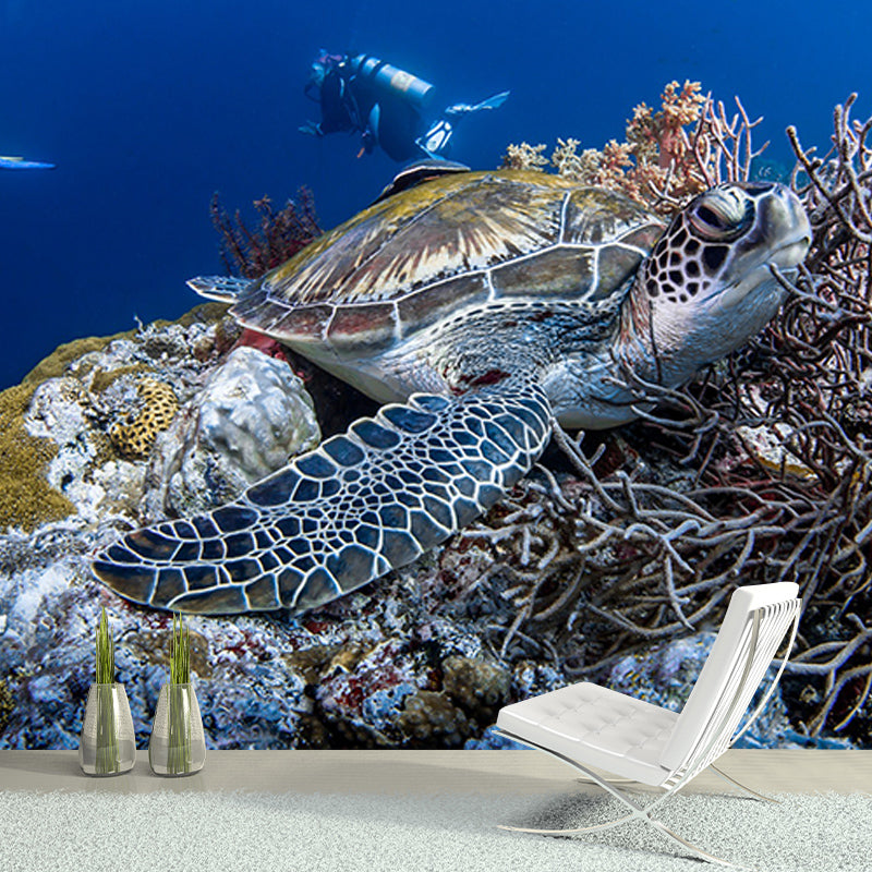 Photography Wall Mural Wallpaper Underwater World Sitting Room Wall Mural