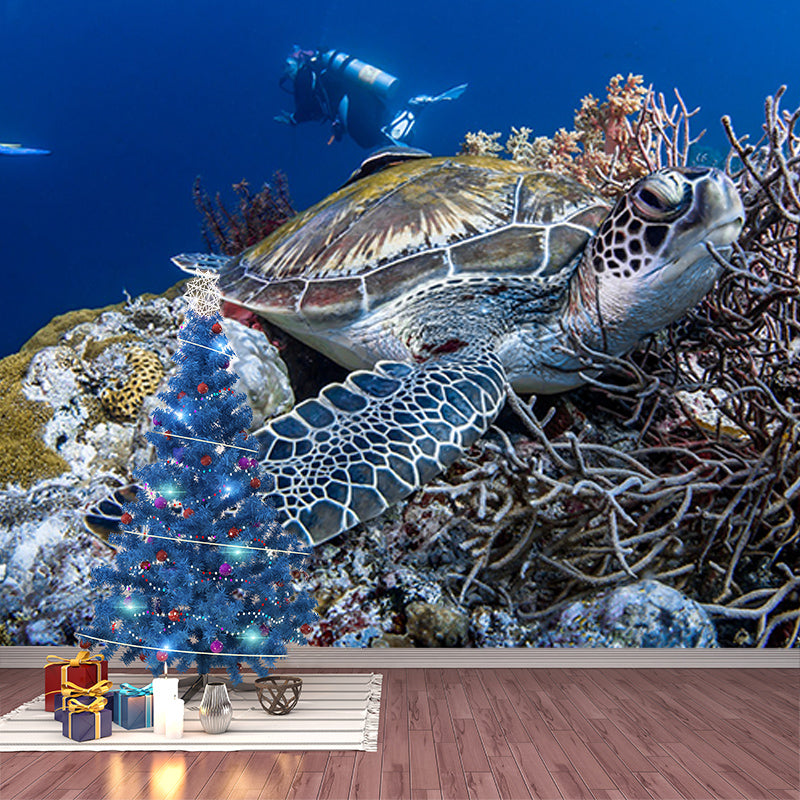 Photography Wall Mural Wallpaper Underwater World Sitting Room Wall Mural