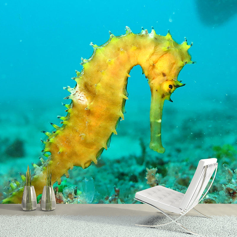 Underwater World Mildew Resistant Wallpaper Sleeping Room Wall Mural