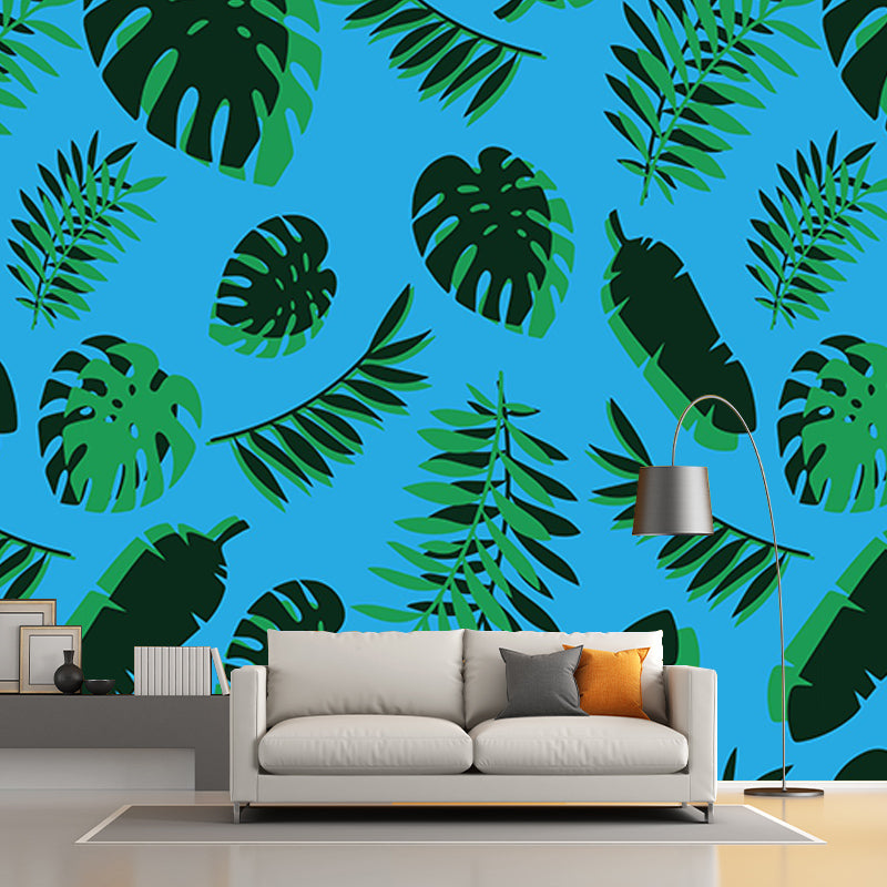 Illustration Environment Friendly Mural Wallpaper Tropical Plants Bedroom Wall Mural