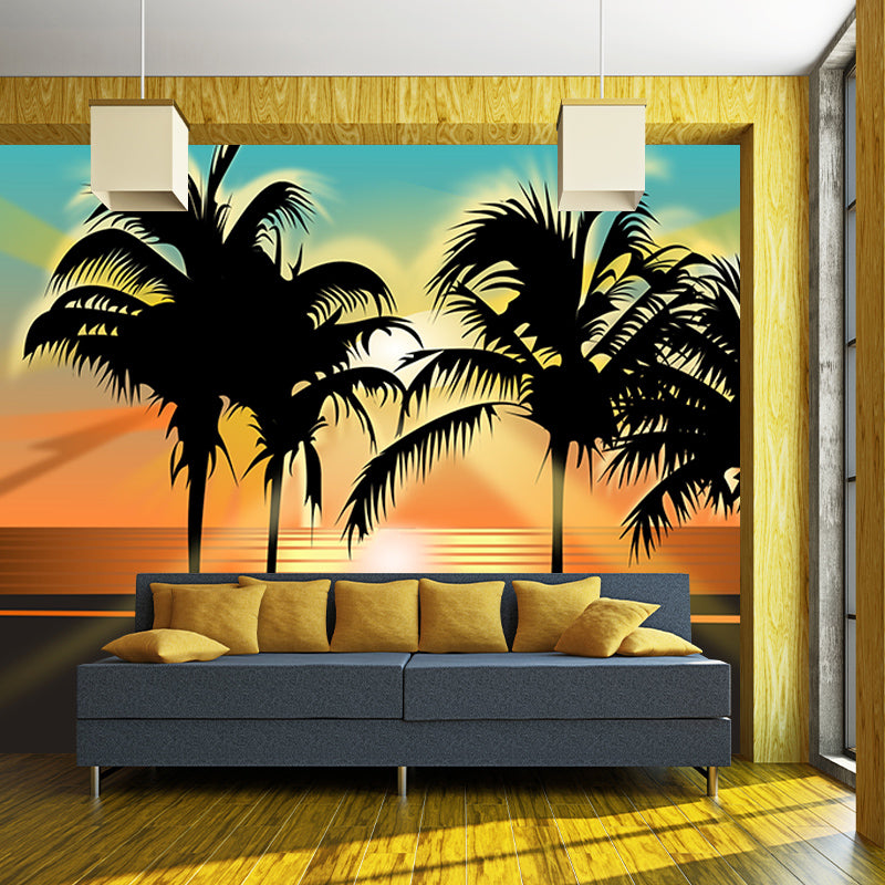Environmental Wall Mural Wallpaper Tropical Scenery Sitting Room Wall Mural
