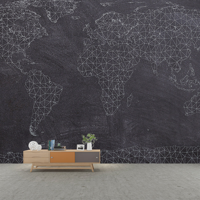 Beautiful Illustration Mural Wallpaper World Map Indoor Wall Mural