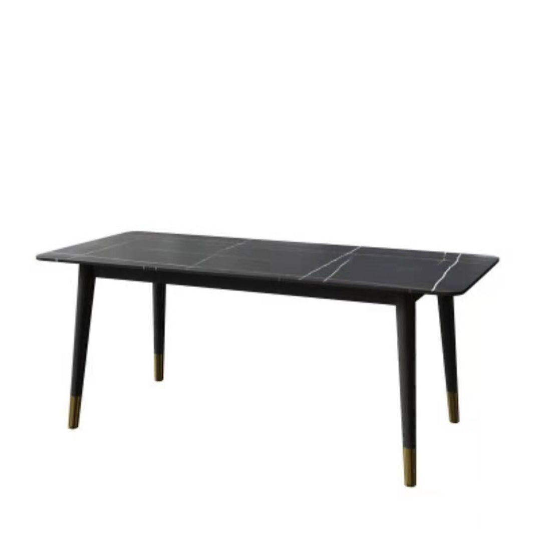 1/5/7 Pcs Metal Contemporary Dining Room Set with Rectangle Table Dining Set