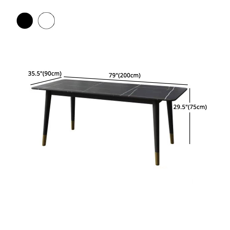 1/5/7 Pcs Metal Contemporary Dining Room Set with Rectangle Table Dining Set