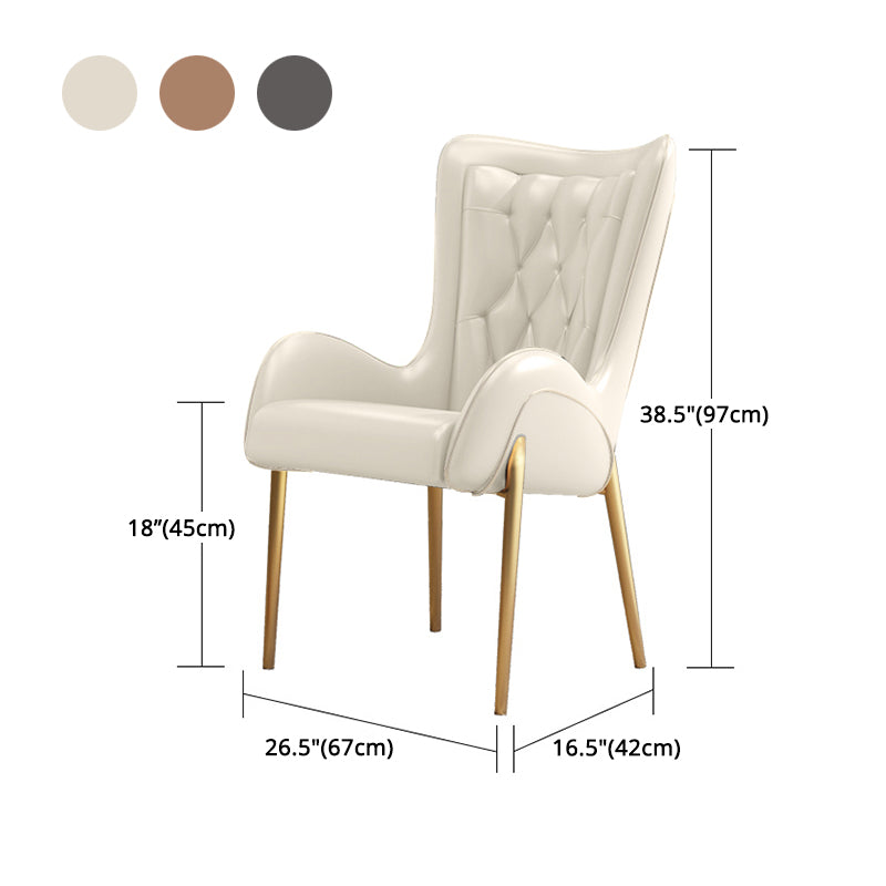 1/3/4/5 Pcs Glam Style Dining Room Set with Round Table and Metal Base Dining Set