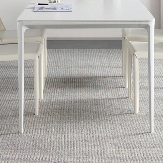 Modern 1/4/5/6/7 Pieces White Dining Set Sintered Stone Dining Table Set with Chairs