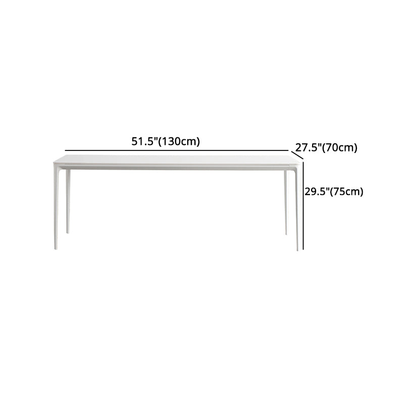 Modern 1/4/5/6/7 Pieces White Dining Set Sintered Stone Dining Table Set with Chairs