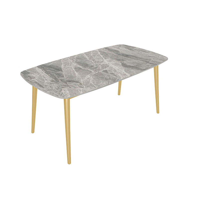 Nordic 1/2/5/7 Pieces Dining Set Sintered Stone Dining Table Set with Leather Chairs