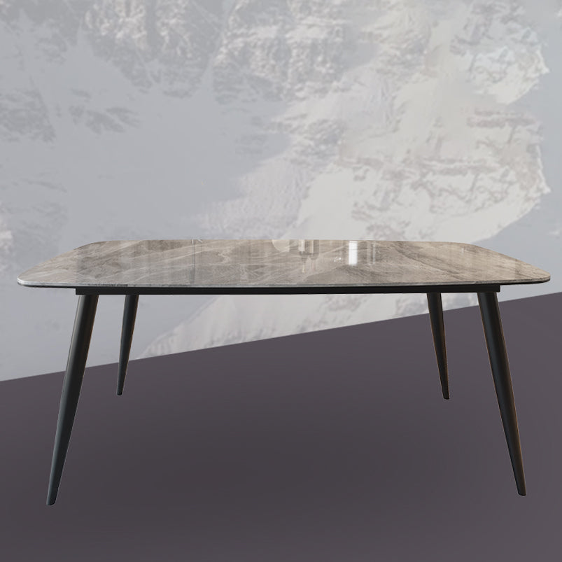 Modern 1/5/7 Pieces Dining Set Rectangle Sintered Stone Dining Table Set