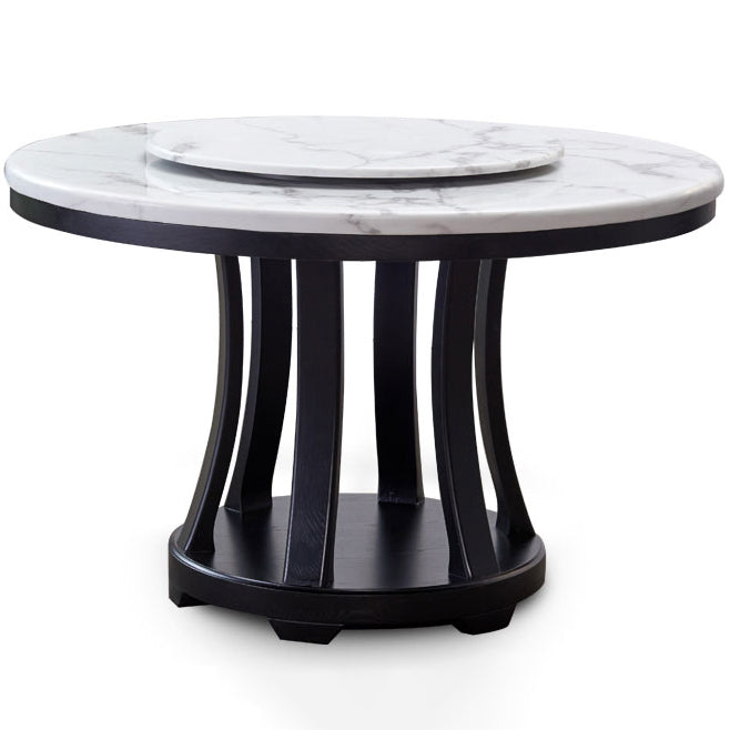Mesa de comedor estándar moderna Mesa de comedor redonda de mármol con base de pedestal