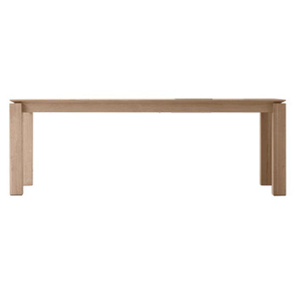 Wood Dining Table Rectangle Modern Table with 4 Legs for Restaurant