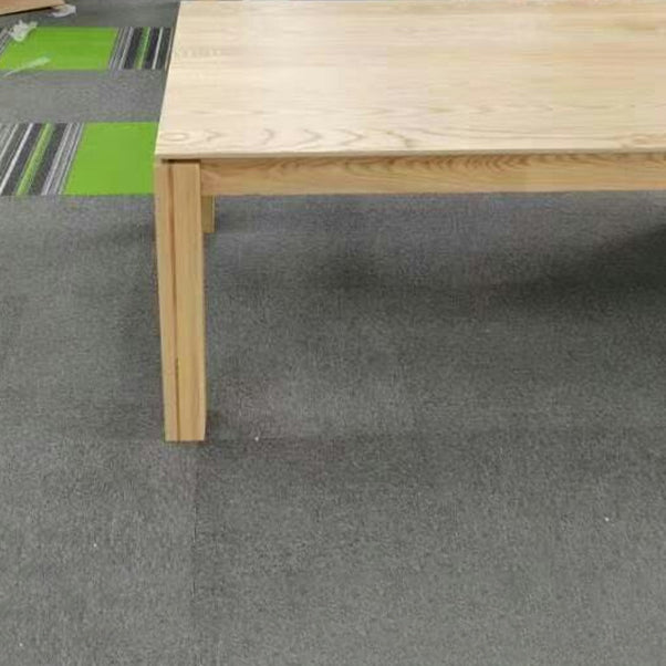 Mesa de comedor rectangular Mesa fija moderna de madera maciza con 4 patas