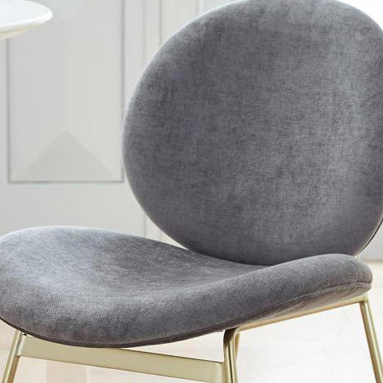 Silla de comedor de tela de lino de diseño minimalista, sillas con respaldo sólido sin brazos para el hogar