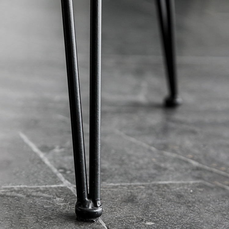 Silla lateral de comedor con respaldo abierto de diseño contemporáneo, sillas laterales de comedor sin brazos